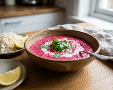 Beetroot Red Lentil Dahl | Colorful Indian One-Pot Dish