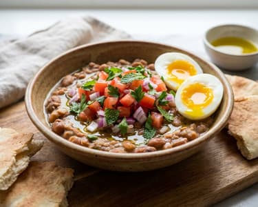 Middle Eastern Foul Mudammas | Spiced Fava Bean Salad