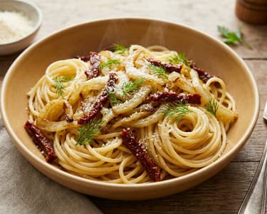 Édesköményes spagetti | 20 perces olasz tészta