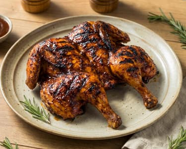 Spatchcock BBQ Grilled Chicken | Juicy Crispy Grill