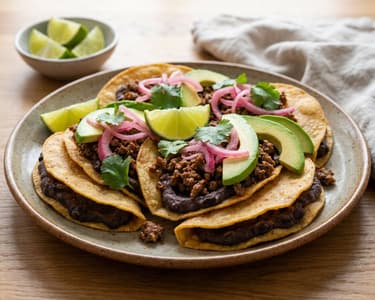 Yucatáni panuchos marhahússal | Mexikói street food