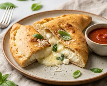 Sajtos calzone | Ropogós olasz hajtott pizza