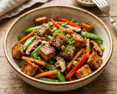 Japán teriyaki tofu wok zöldségekkel | 20 perces vacsora