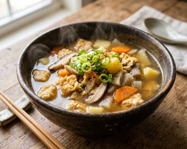 Japán Kenchinjiru leves | Tradicionális tofu leves