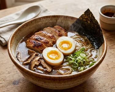 Japán shoyu csirke ramen | Gazdag ázsiai tésztaleves