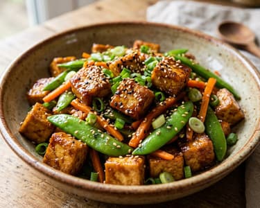 Ropogós teriyaki tofu wokban | 20 perces vacsora