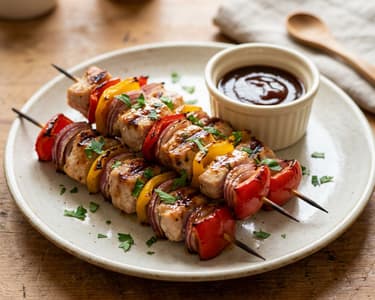 Smoky Maple BBQ Turkey Skewers | Tender Grilled Skewers