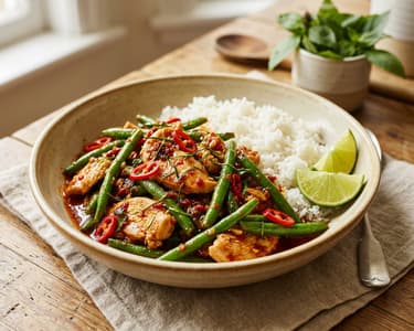 Thai Green Bean Chicken Wok | 20-Minute Dinner