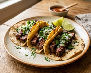 Mexican carne asada tacos | Juicy grilled street food