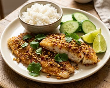Cá chiên sả ớt | Vietnámi citromfüves tőkehal