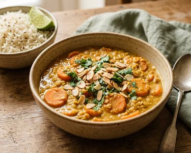 Krémes sárgarépás vöröslencse korma | Illatos indiai curry