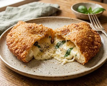 Neapolitan pizza fritta | Creamy cheesy fried Italian flatbread