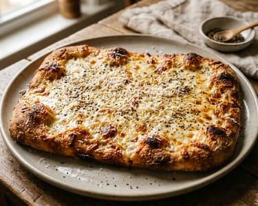 Cacio e Pepe Pizza | Creamy Italian Pecorino Pizza
