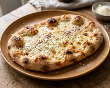 Pinsa Romana Cacio e Pepe | Crispy Roman Cheese Flatbread
