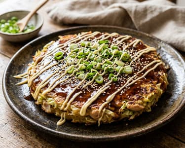 Csirkés okonomiyaki | Japán street food lepény