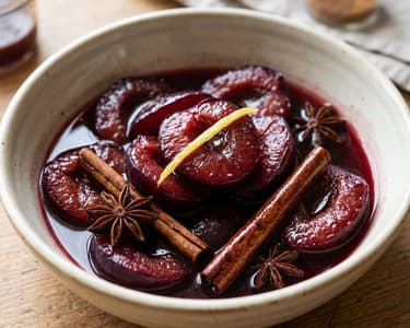 Spiced Plum Compote | Fragrant Autumn Dessert