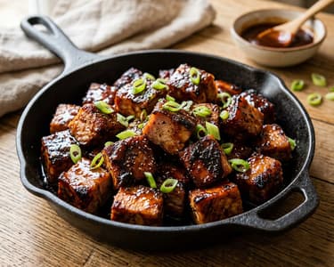 Füstös BBQ pulykamell burnt ends | Omlós grill falatok