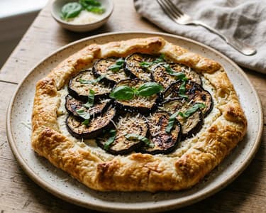 Eggplant Galette with Ricotta | Rustic Tart