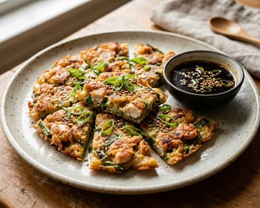 Koreai csirkés pajeon | Ropogós ázsiai street food