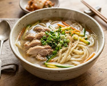 Korean Chicken Kalguksu | Warming Asian Noodle Soup