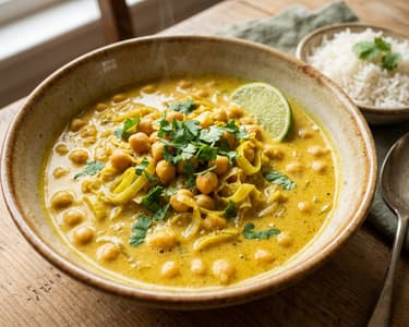 Leek & Chickpea Curry | Creamy Indian One-Pot