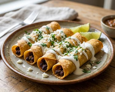 Mexikói babos flautas | Ropogós fűszeres street food
