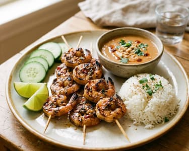 Satay Goong | Thai garnélanyárs mogyorómártással