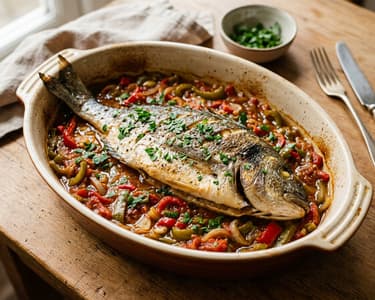 Dorada a la roteña | Szaftos andalúz tepsis aranydurbincs