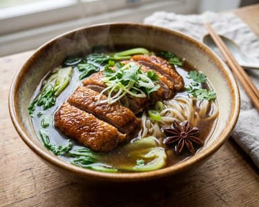 Chinese Five-Spice Duck Soup | Aromatic Warming Noodle Soup