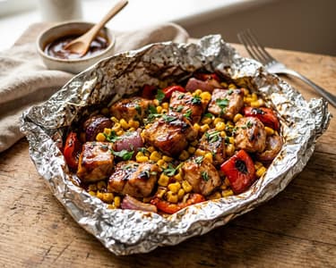 Grillbatyus BBQ pulykamell zöldségekkel