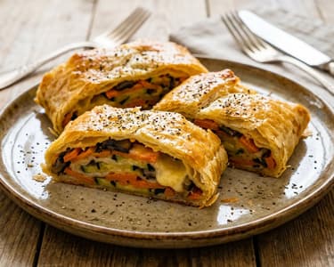 Zero-waste crispy vegetable strudel | Juicy homemade dinner