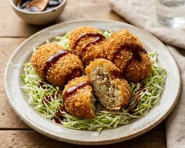 Japanese Chicken Korokke | Crispy Street Food Potato Croquettes