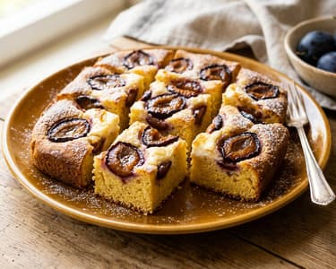 Plum cornmeal prósza | Old-fashioned dessert from Zala