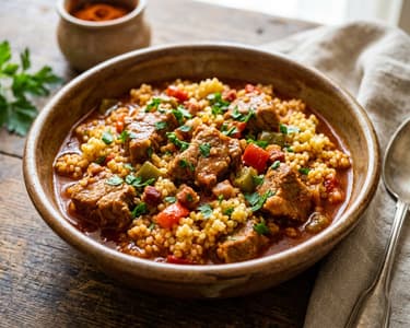 Kunság Shepherd-Style Pork and Millet Stew