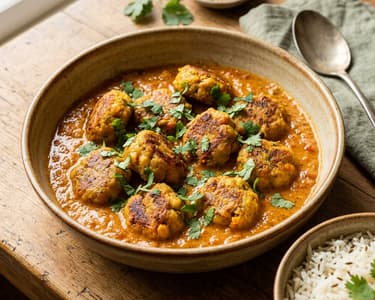 Indian Chickpea and Vegetable Kofta Curry | Creamy Indian One-Pot Dish