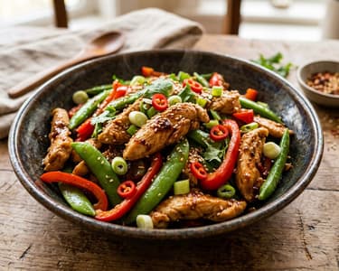 Sichuan Garlic-Chili Chicken Wok | 20-Minute Dinner
