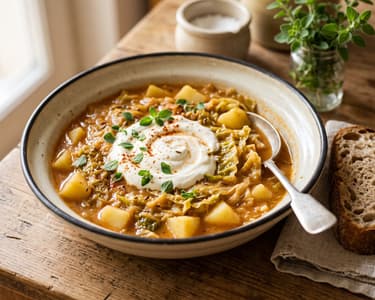 Homestyle Savoy Cabbage Stew | Warming Autumn Vegetable Dish