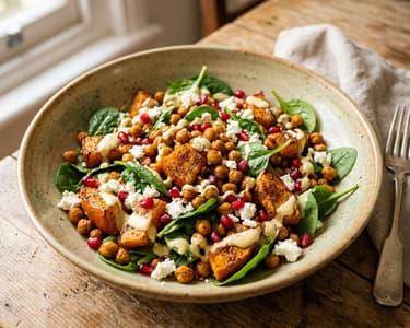 Roasted Pumpkin and Chickpea Salad