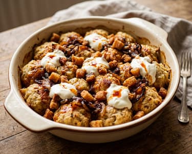 Szatmár baked cinke | Onion and sour cream village favourite