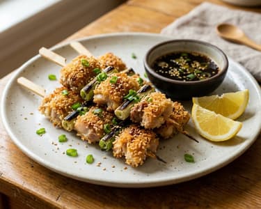 Osaka Chicken Kushiage | Crispy Japanese Street Food Skewers