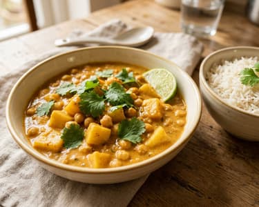 Parsnip Chickpea Curry | Creamy Autumn One-Pot