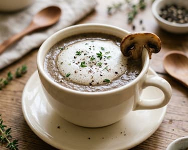 French Wild Mushroom Cappuccino | With Silky Parmesan Foam