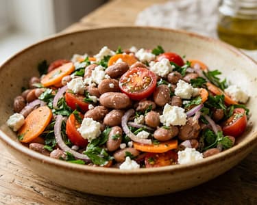 Middle Eastern Spiced Pinto Bean Salad | Rich Autumn Bowl