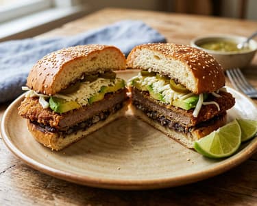 Mexikói marhahúsos cemita | Ropogós utcai szendvics