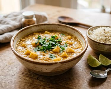 Parsnip and Red Lentil Curry