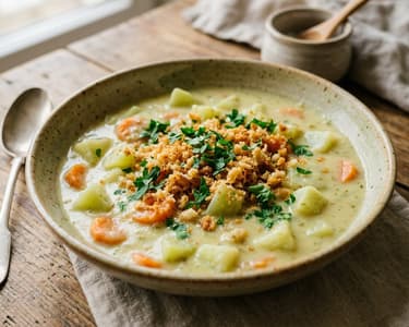Kohlrabi Stew with Sour Cream | Creamy Autumn Vegetable Dish