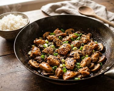 Japán misós csirke wokban | 20 perces vacsora