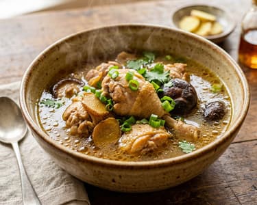 Taiwanese Sesame Oil Chicken Soup | Warming Autumn Recipe