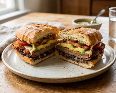 Mexikói milanesa torta marhahússal | Ropogós utcai szendvics