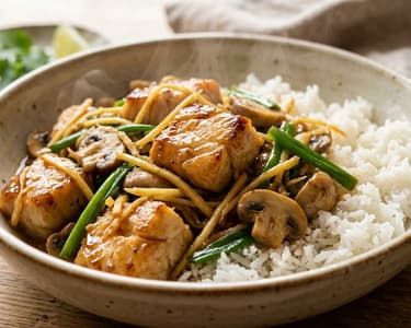 Pla Pad Khing | Thai Ginger Cod in a Wok